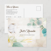 Romantic Cream Floral Elegant Appointinder Briefkaart (Voorkant / Achterkant)