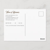 Romantic Cream Floral Elegant Appointinder Briefkaart (Achterkant)