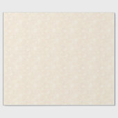 Romantic Cream Flowers Patroon Cadeaupapier (Vlak)