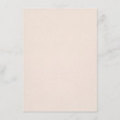 Romantic Cream Ivory Waterverf Floral Wedding Advieskaart (Achterkant)