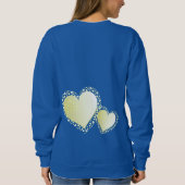 Romantic Creamy Sweeping Heart zijn mijn Valentijn Trui (Achterkant)