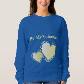 Romantic Creamy Sweeping Heart zijn mijn Valentijn Trui (Voorkant)