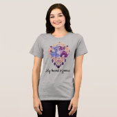 Romantic Crystal Animals Custom Couple Tri-Blend Shirt (Voorkant volledig)