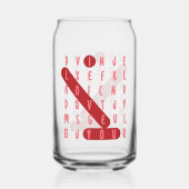 Romantic Cup Blikvorm Glas (Achterkant)