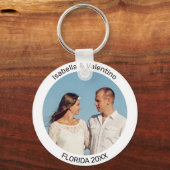 Romantic Custom Photo Sleutelhanger (Voorkant)