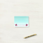 Romantic Cute Lovely Stijlvol, Striped, Ladybugs Post-it® Notes (Op bureau)