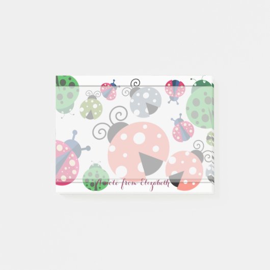 Romantic Cute Lovely Stylish, Ladybugs Post-it® Notes (Voorkant)