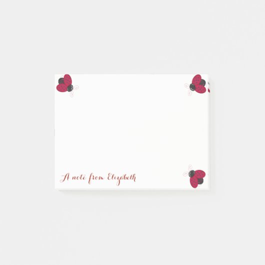 Romantic Cute Lovely Stylish, Ladybugs Post-it® Notes (Voorkant)