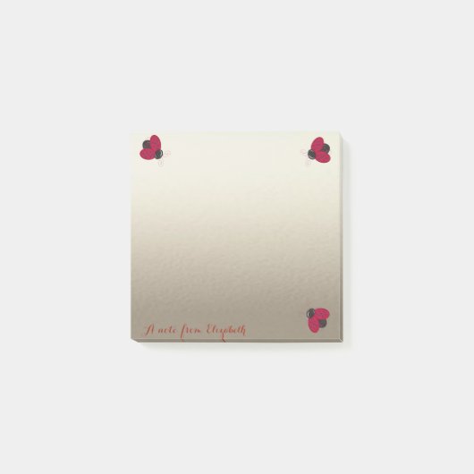 Romantic Cute Lovely Stylish, Ladybugs Post-it® Notes (Voorkant)