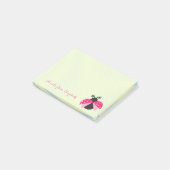 Romantic Cute Lovely Stylish, Polka Dots, Ladybug Post-it® Notes (Schuin)