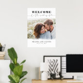 Romantic Cute Photo Weduwen Welkomstteken Poster (Thuiskantoor)