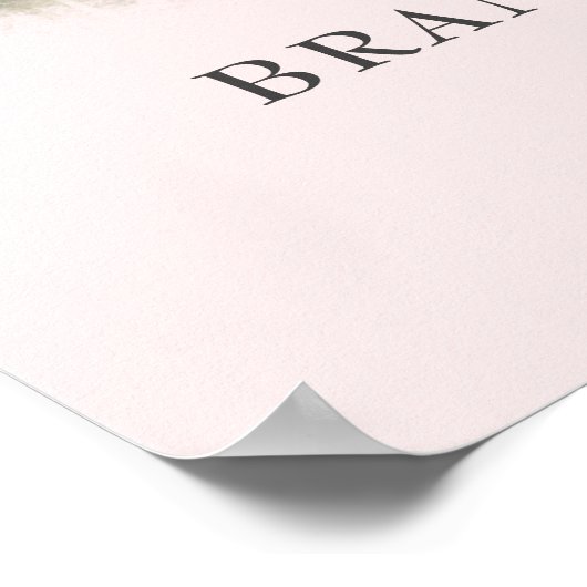 Romantic Cute Photo Weduwen Welkomstteken Poster (Hoek)