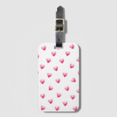 Romantic Cute Red Heart Bagagelabel (Voorkant (verticaal))
