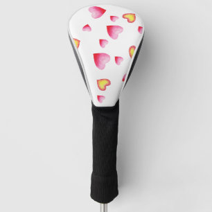 Romantic Cute Red Heart Golfheadcover