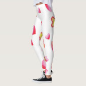 Romantic Cute Red Heart Leggings (Links)
