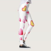 Romantic Cute Red Heart Leggings (Rechts)