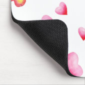 Romantic Cute Red Heart Muismat (Hoek)