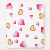 Romantic Cute Red Heart Muismat (Voorkant)