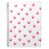 Romantic Cute Red Heart Notitieboek (Voorkant)