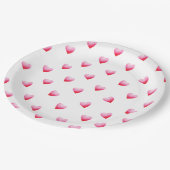 Romantic Cute Red Heart Papieren Bordje (Gekanteld)