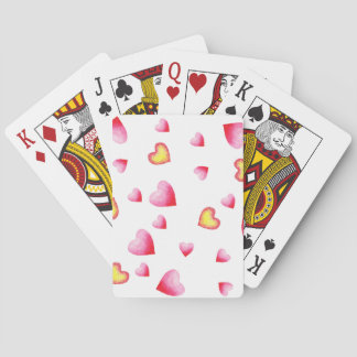 Romantic Cute Red Heart Pokerkaarten