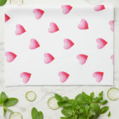 Romantic Cute Red Heart Theedoek (Gevouwen)