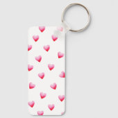 Romantic Cute Red Heart Valentijnsdag Sleutelhanger (Achterkant)