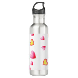 Romantic Cute Red Heart Waterfles