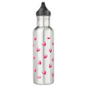 Romantic Cute Red Heart Waterfles (Rechts)