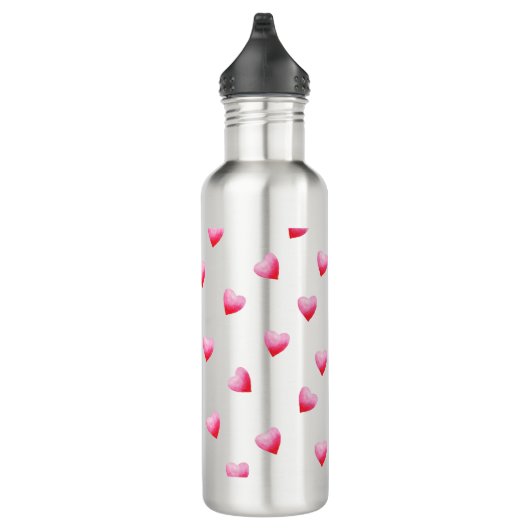 Romantic Cute Red Heart Waterfles (Rechts)