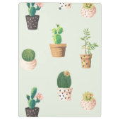 Romantic Cute succulent cactus op de achtergrond v Klembord (Achterkant)