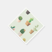 Romantic Cute succulent cactus op de achtergrond v Servetten (Hoek)