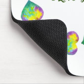 Romantic Cute Waterverf Green Valentijnsdag Muismat (Hoek)