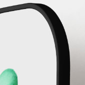 Romantic Cute Waterverf Green Valentijnsdag Pickleball Paddle (Links Detail)