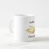 Romantic Cute waterverf Seatime Shell Coffee Mok (Voorkant links)