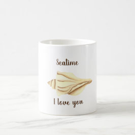 Romantic Cute waterverf Seatime Shell Coffee Mok