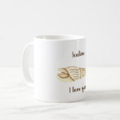 Romantic Cute waterverf Seatime Shell Koffiemok (Voorkant links)