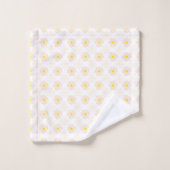 Romantic Daisies Ditsy Floral Pattern Trendy Bath Bad Handdoek (Wasdoekje)