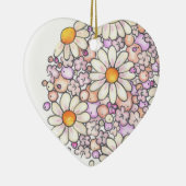 Romantic Daisies Keramisch Ornament (Rechts)