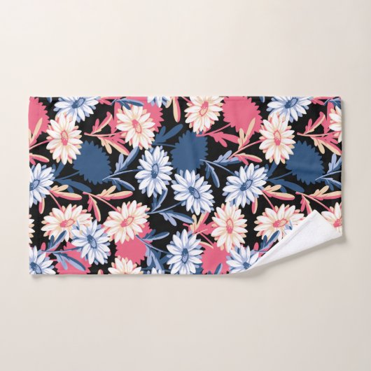 Romantic Daisy Flower in the Night Bad Handdoek (Handdoek)