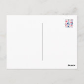 Romantic Daisy Flower in the Night Briefkaart (Achterkant)