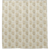 Romantic Damask Curtain Cream Ivory Bath Décor Douchegordijn (Voorkant)