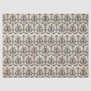 Romantic Damask-weefsel of -papier ontkoppelen Tissuepapier