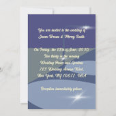 Romantic Dancer and Guitarist Lamps Lights Wedding Kaart (Achterkant)