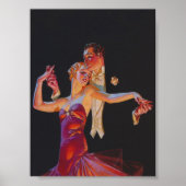 Romantic Dancers Vintage Poster (Voorkant)