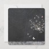 Romantic Dandelion Photo Wedding Save the Date (Achterkant)