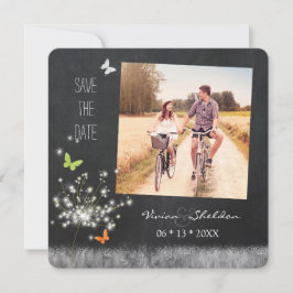Romantic Dandelion Photo Wedding Save the Date
