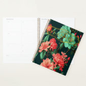 Romantic Dark Botanical Blue and Pink Floral Planner (Display)