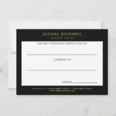 Romantic Dark Florals Cadeaubon (Achterkant)