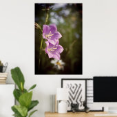 Romantic Dark Flowers – Botanical Fantasy Boho Poster (Thuiskantoor)